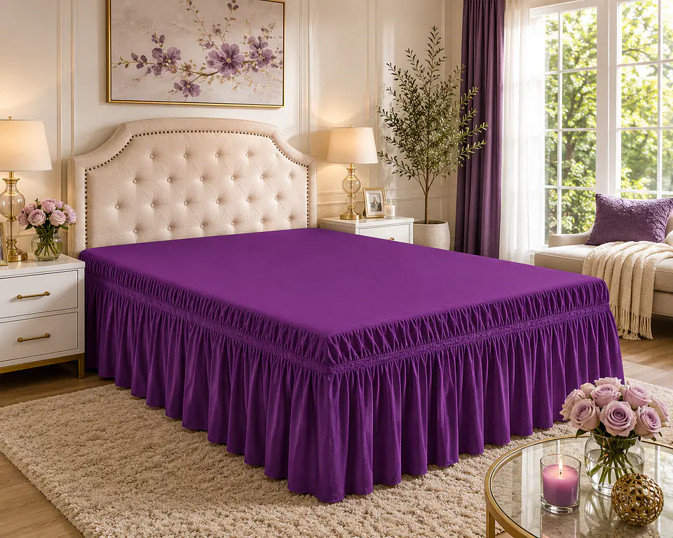 ✨ Faldón para Cama King – El detalle que hace lucir tu dormitorio como de revista 1