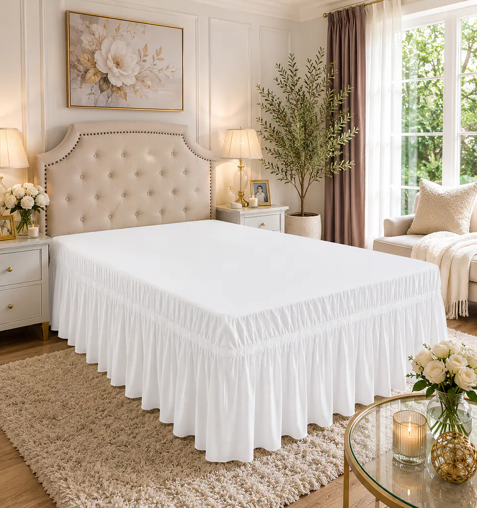 ✨ Faldón para Cama King – El detalle que hace lucir tu dormitorio como de revista 3