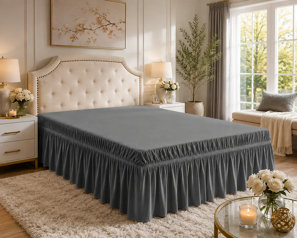 ✨ Faldón para Cama King – El detalle que hace lucir tu dormitorio como de revista 5
