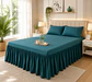 ✨ Faldón de Cama con Flecos 1.5 Plaza - Miniatura 3