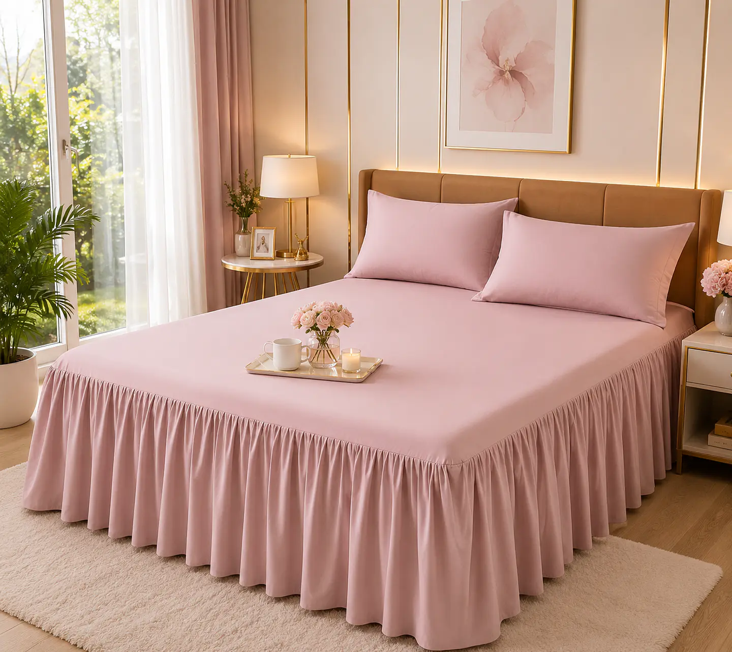 ✨ Faldón de Cama con Flecos King 2