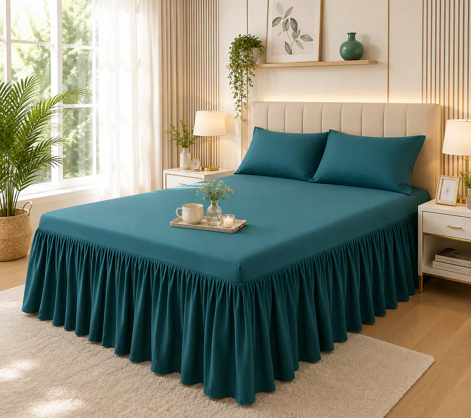 ✨ Faldón de Cama con Flecos King 4