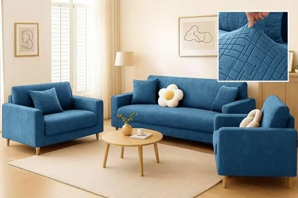 SET DE FUNDAS DE SILLÓN 3+1+1 TEXTURIZADO 13