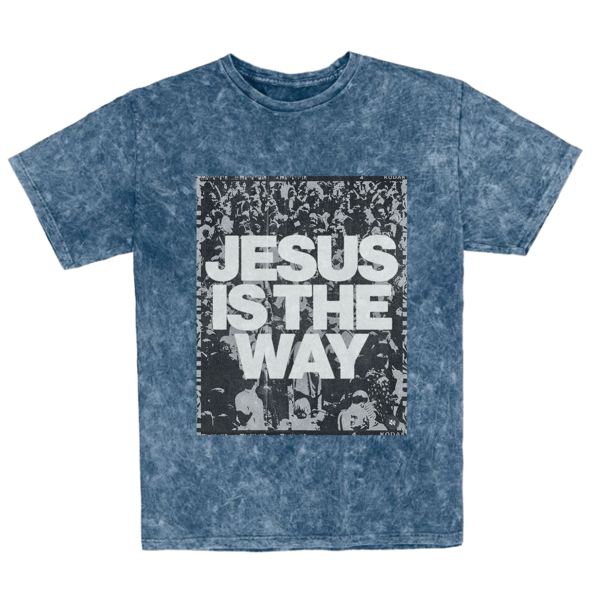 Polera Regular Acid Wash - Jesus is the way 1