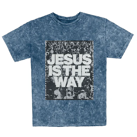 Polera Regular Acid Wash - Jesus is the way