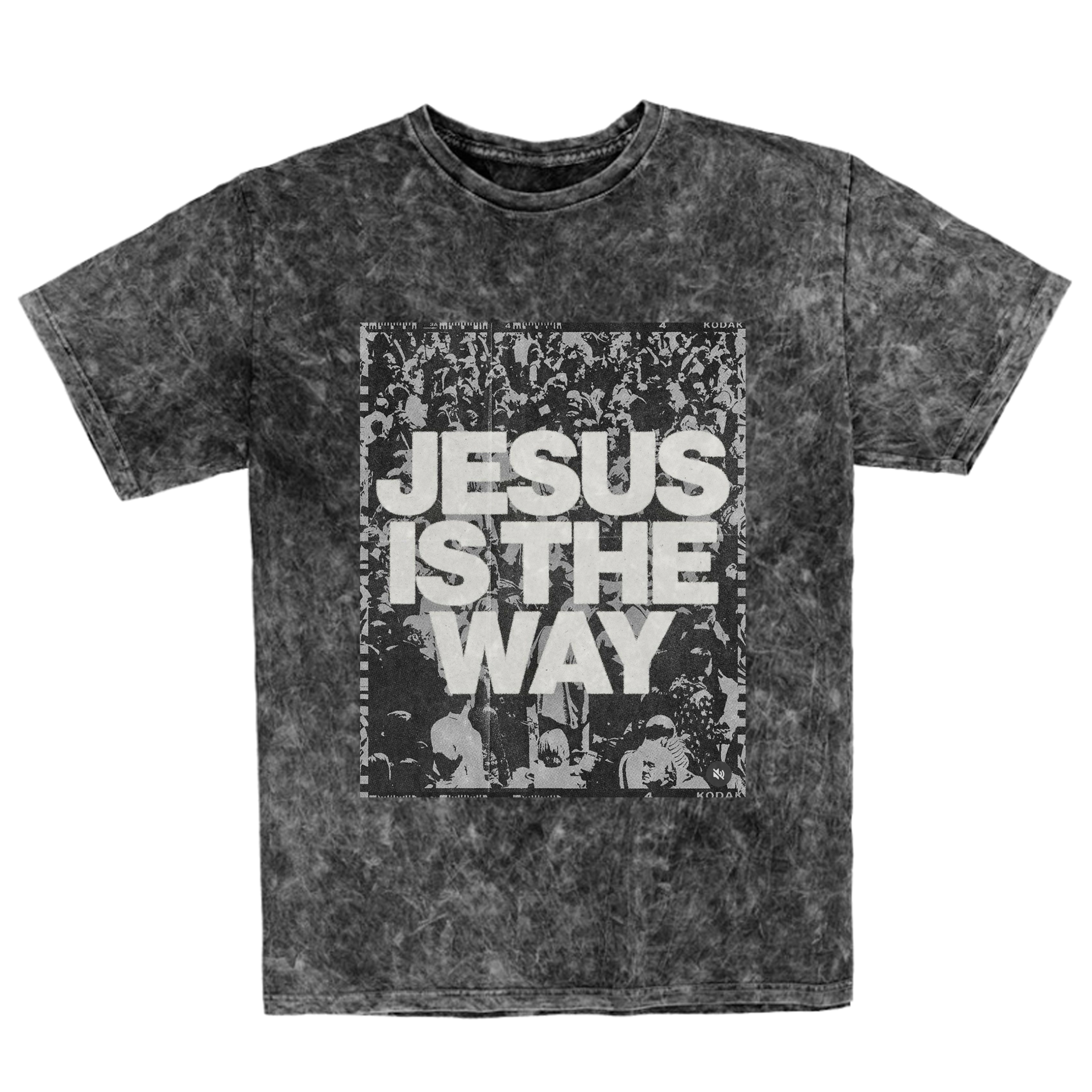 Polera Regular Acid Wash - Jesus is the way 2