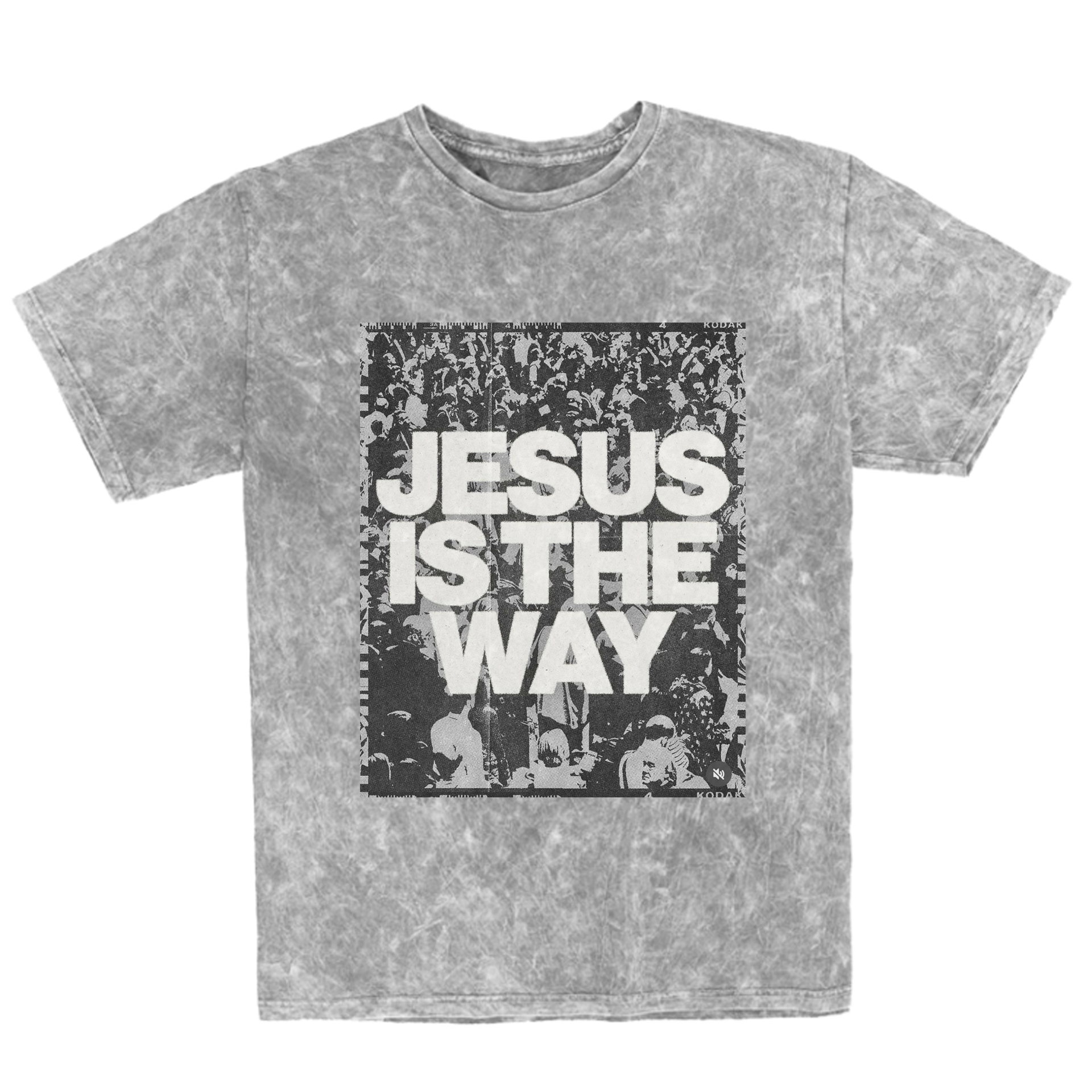 Polera Regular Acid Wash - Jesus is the way 3