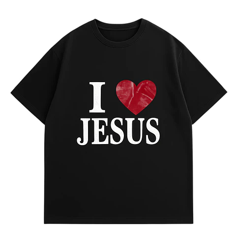 Polera Oversize - I love Jesus