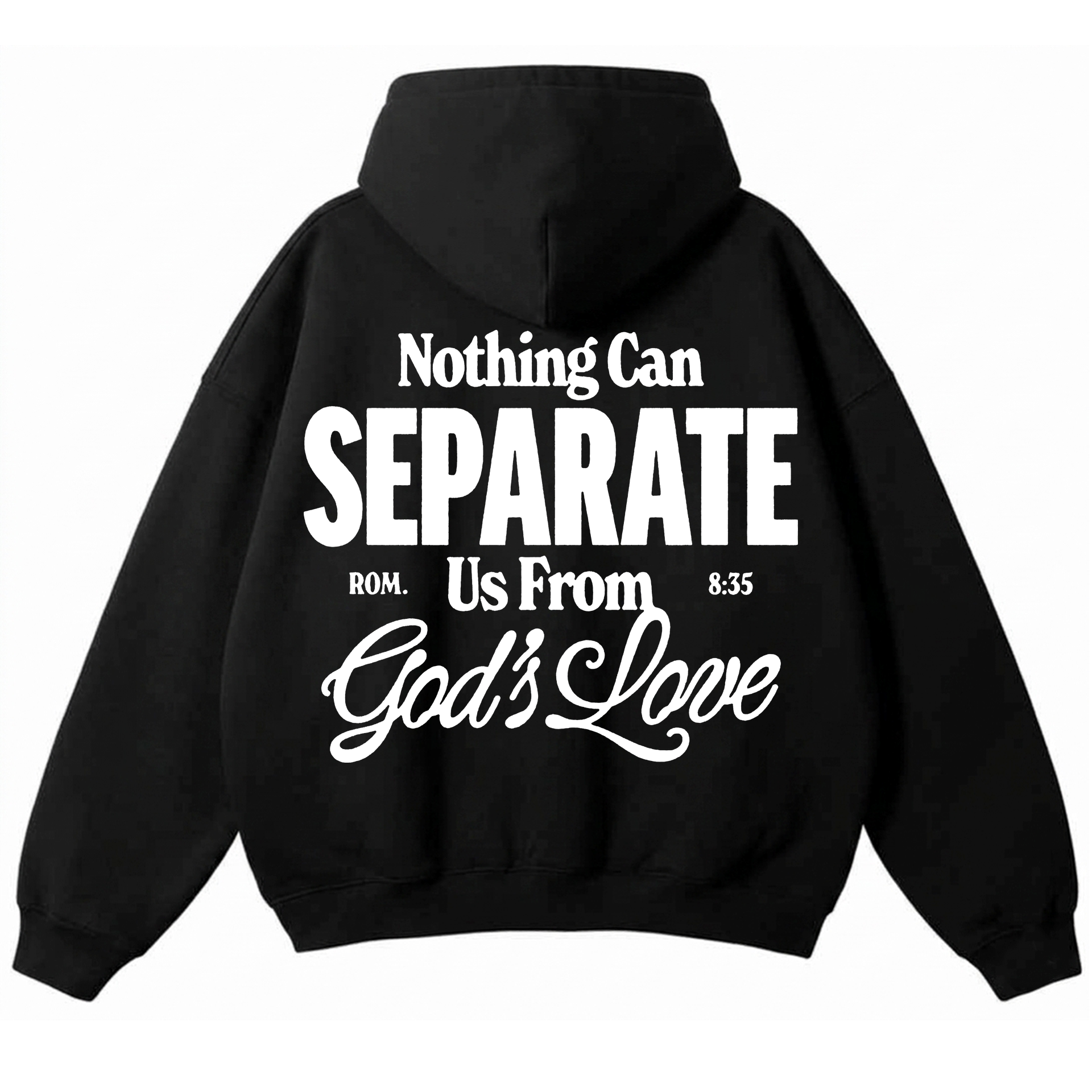 Polerón Hoddie Overbox - God´s Love Negro 1