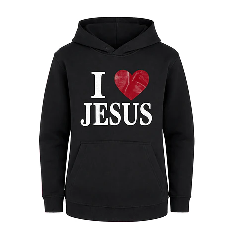 Polerón Hoddie Regular - I Love Jesus Kids