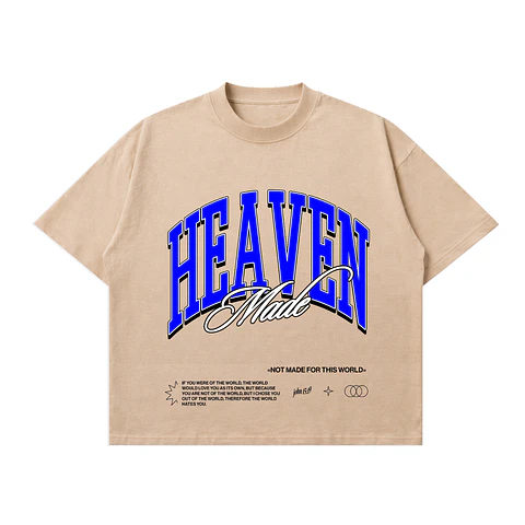 Polera BoxyFit Beige - Heaven Made