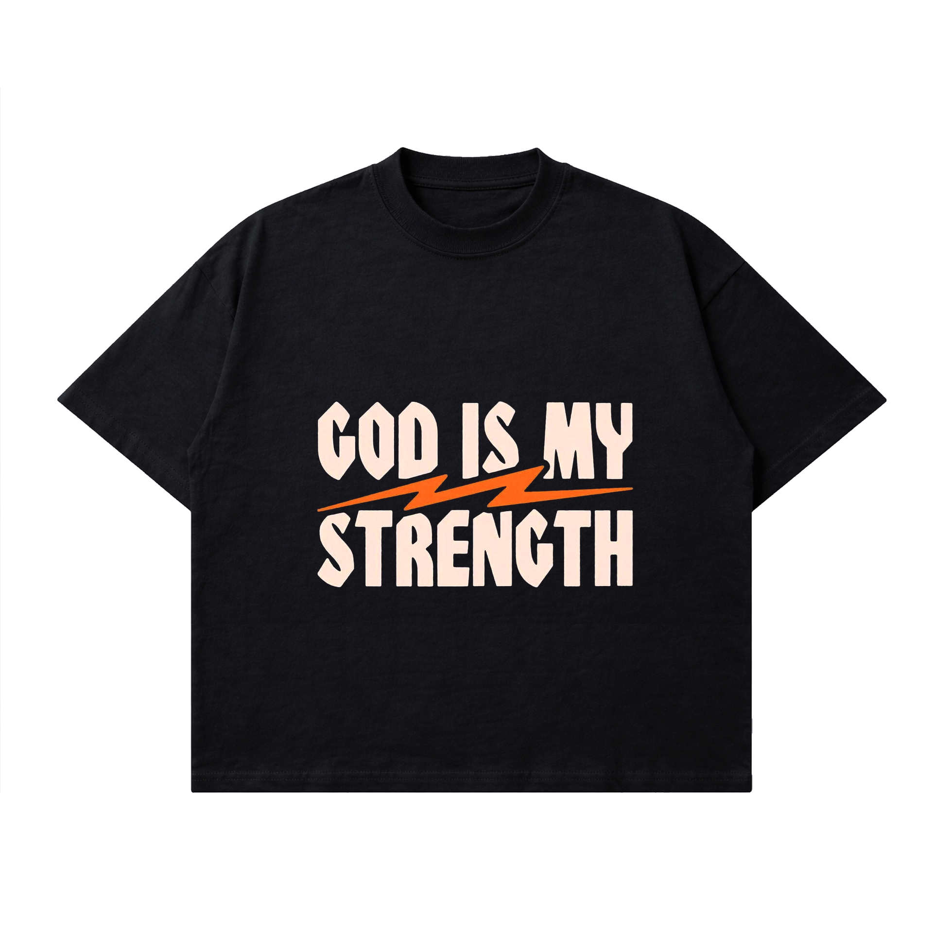Polera BoxyFit - God is my Strength 1