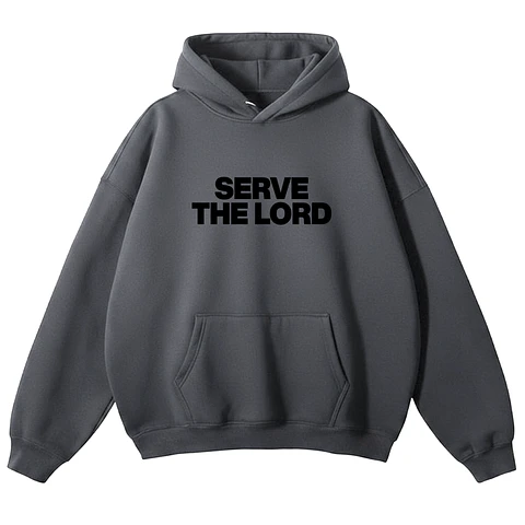 Polerón Hoddie Overbox - Serve the Lord