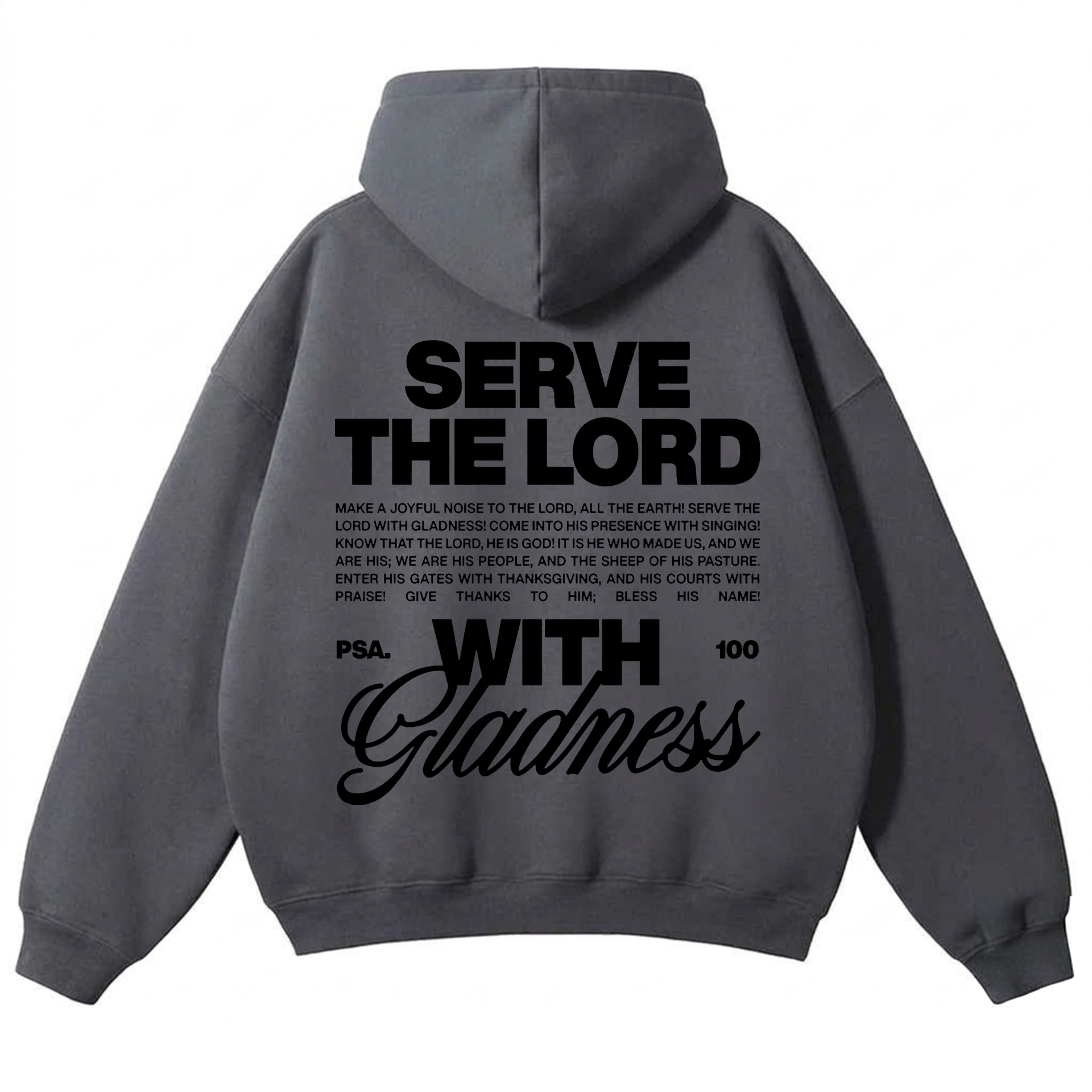 Polerón Hoddie Overbox - Serve the Lord 2