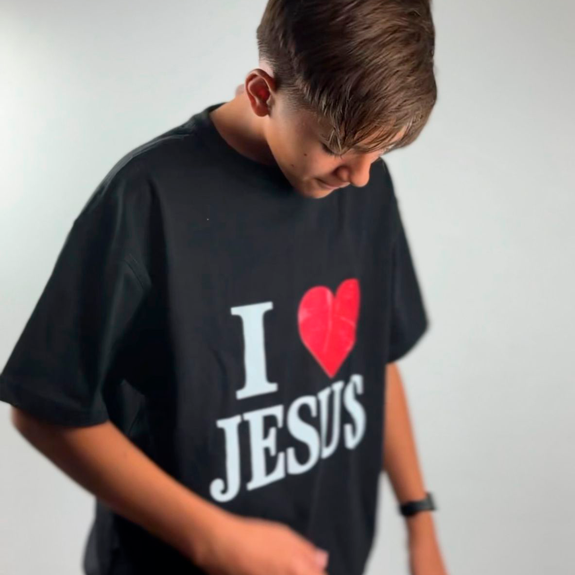 Polera Oversize - I love Jesus 3