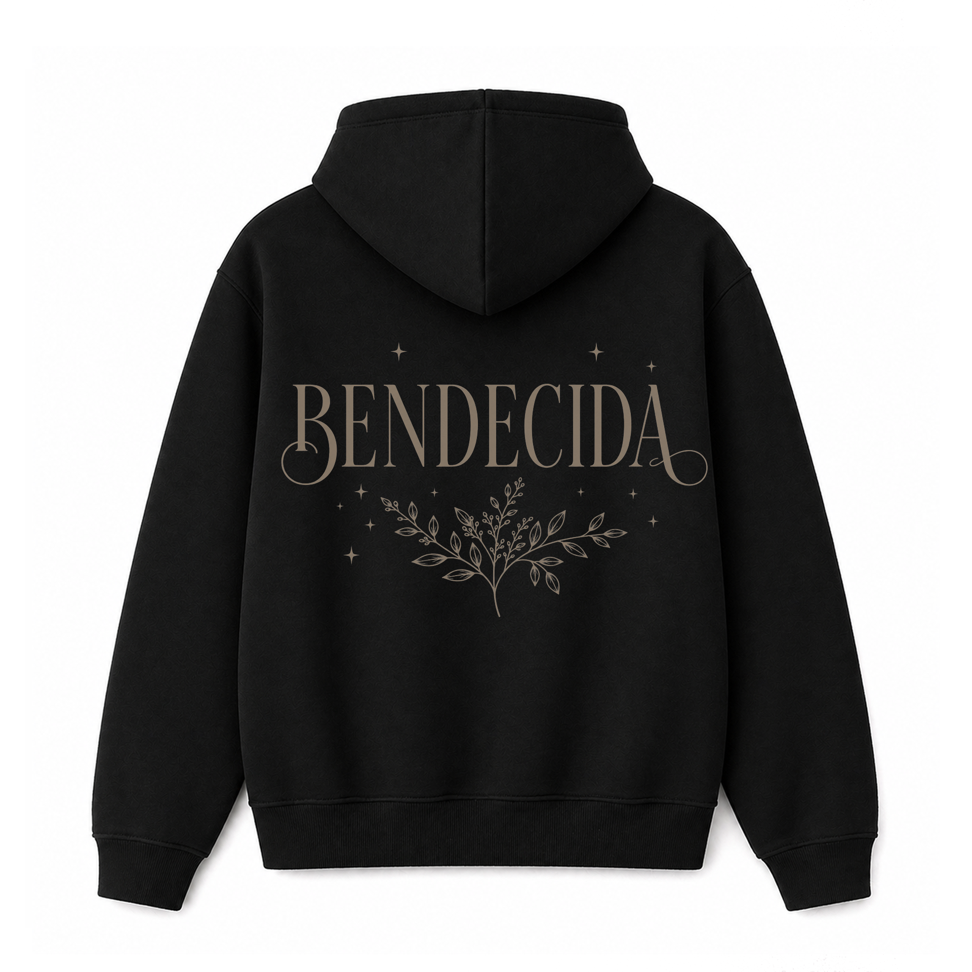 Polerón Hoddie Regular - Bendecida Color Negro 1
