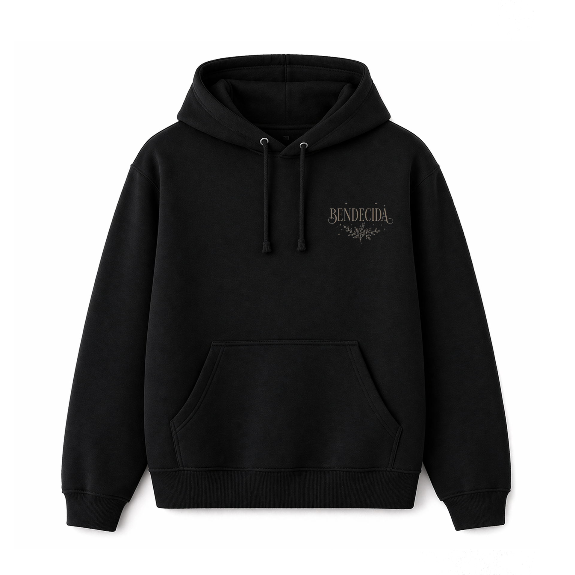 Polerón Hoddie Regular - Bendecida Color Negro 2