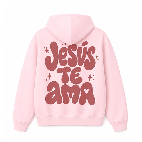 Polerón Hoddie Regular - Jesús te ama 