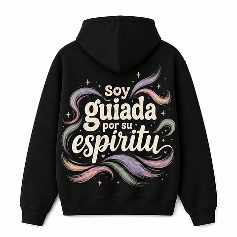 Polerón Hoddie Regular - guiada por su Espíritu 