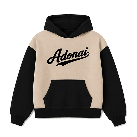 Polerón Hoddie Boxyfit Bicolor - Adonai