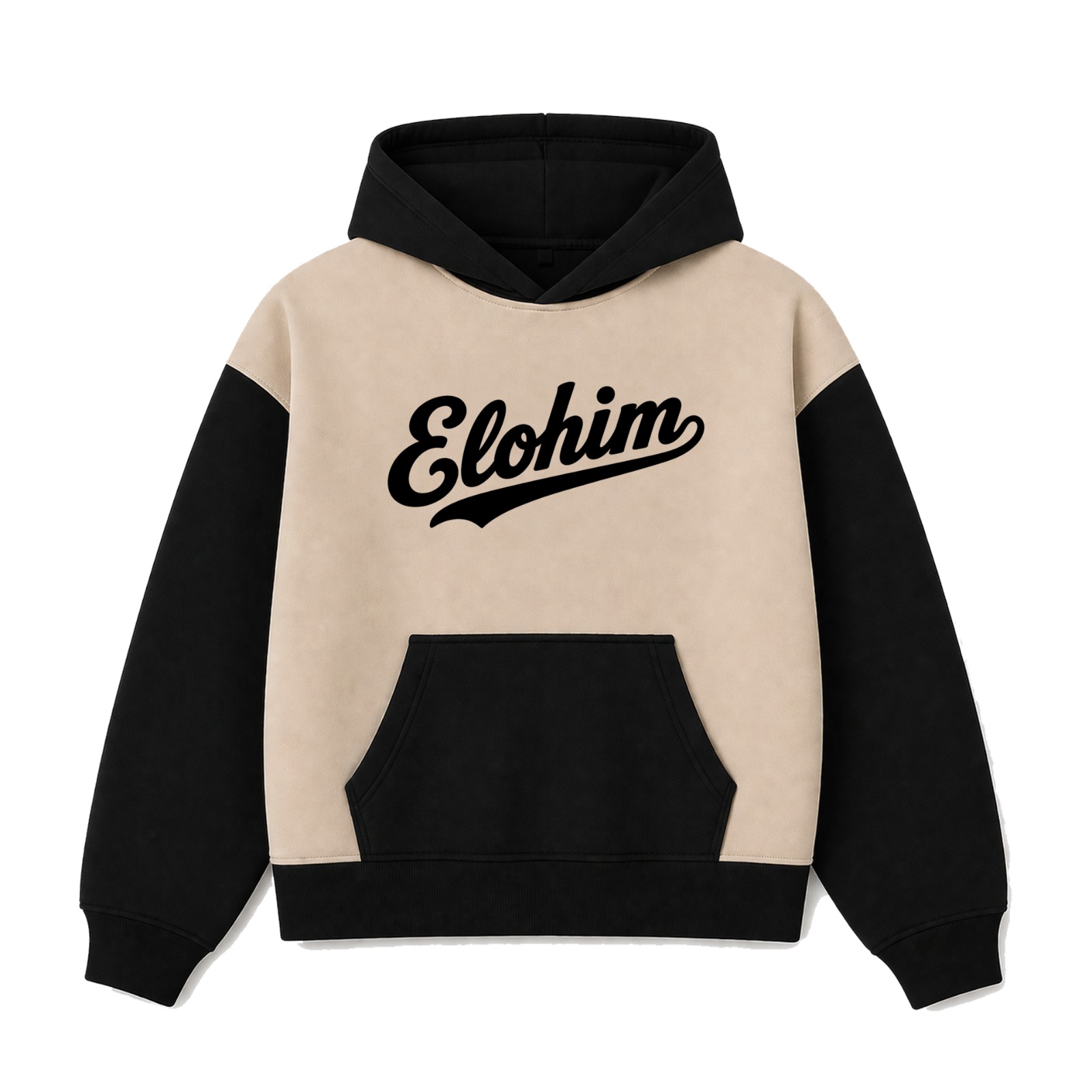 Polerón Hoddie Boxyfit Bicolor - Elohim 1