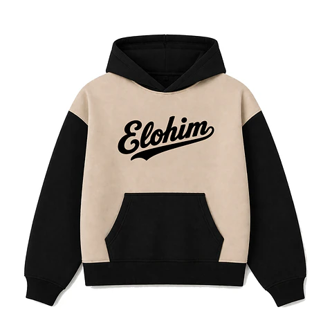 Polerón Hoddie Boxyfit Bicolor - Elohim