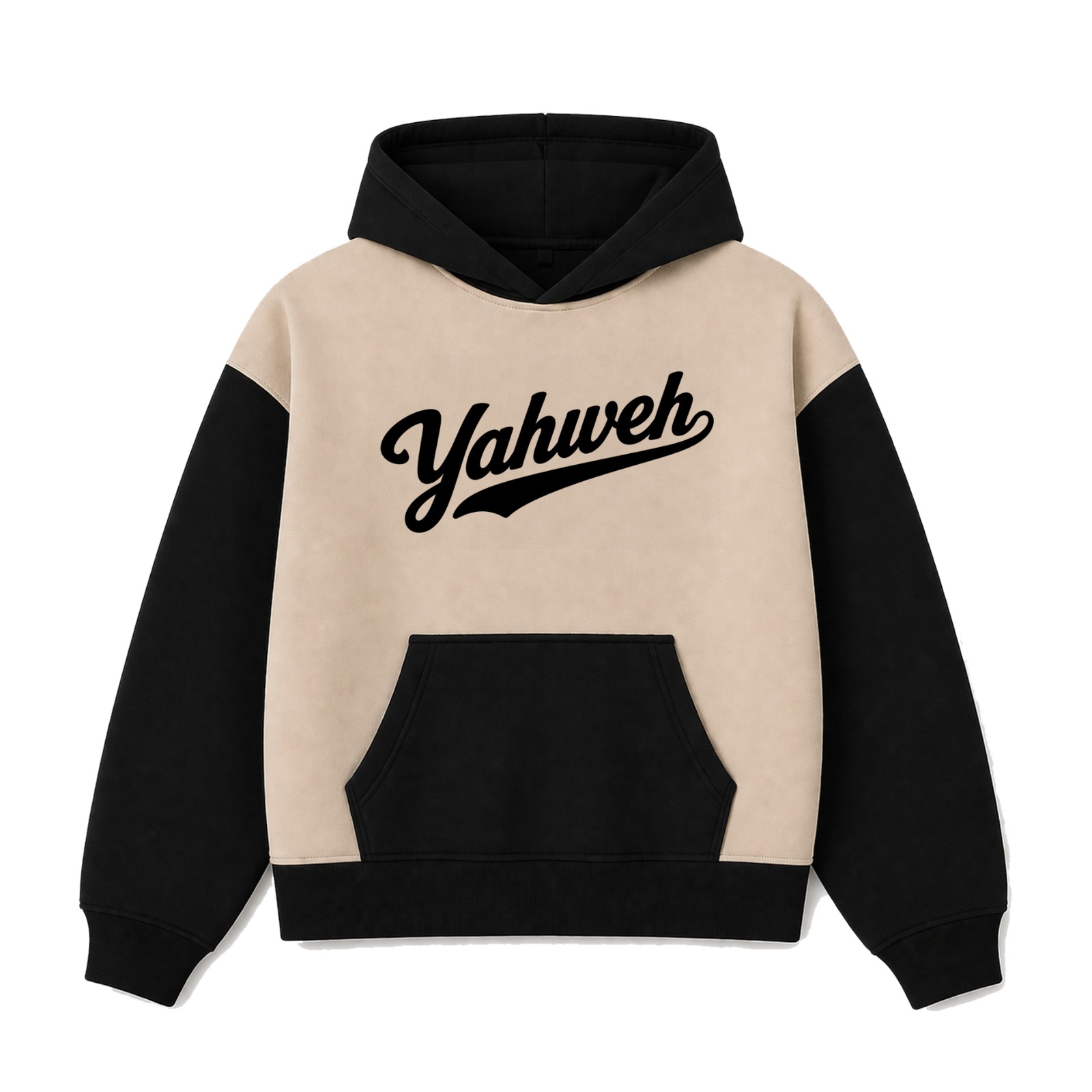 Polerón Hoddie Boxyfit Bicolor - Yahweh 1