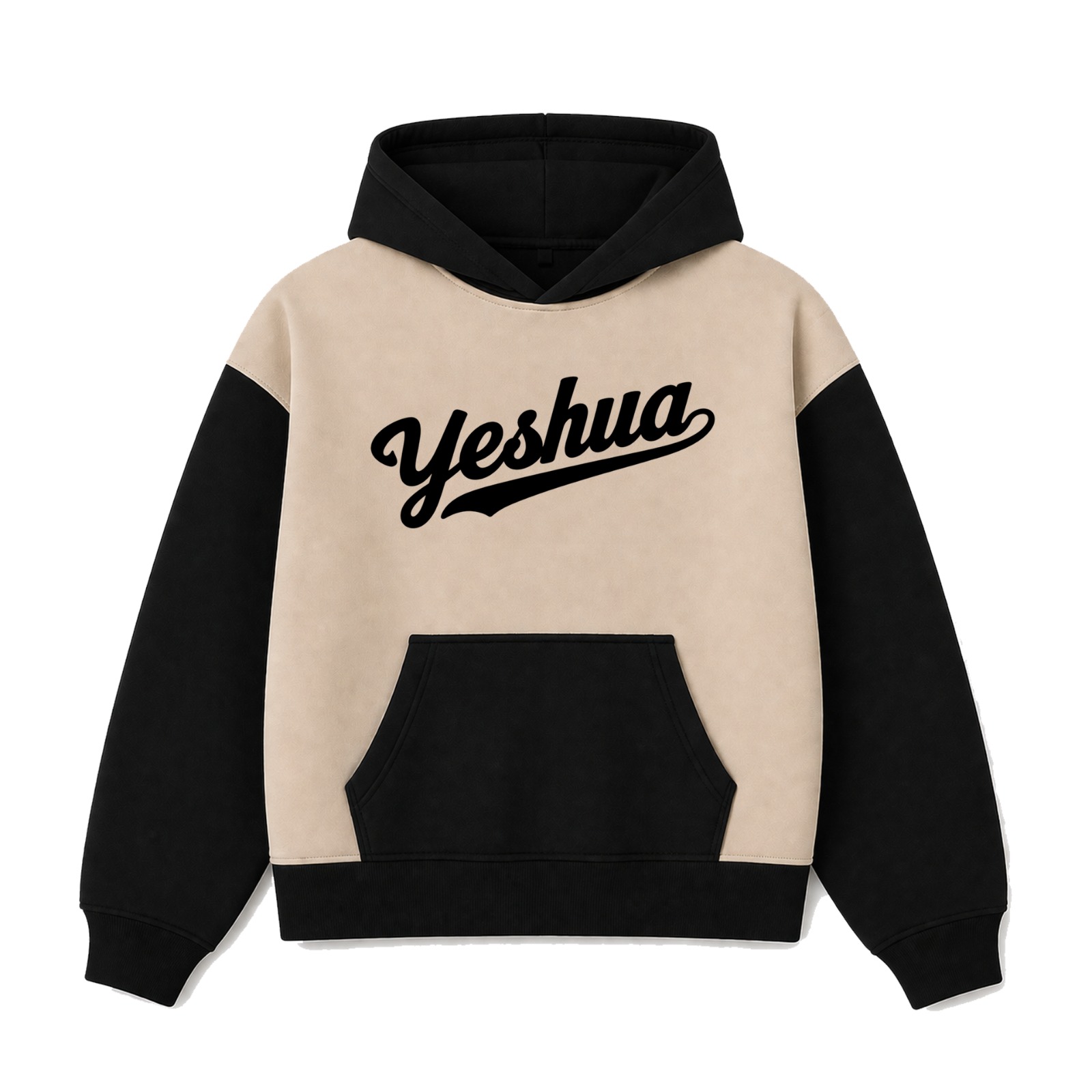Polerón Hoddie Boxyfit Bicolor - Yeshua 1