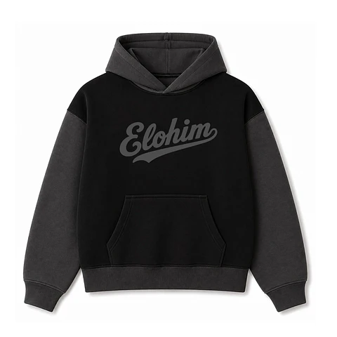 Polerón Hoddie Boxyfit Bicolor - Elohim