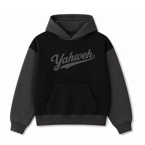 Polerón Hoddie Boxyfit Bicolor - Yahweh