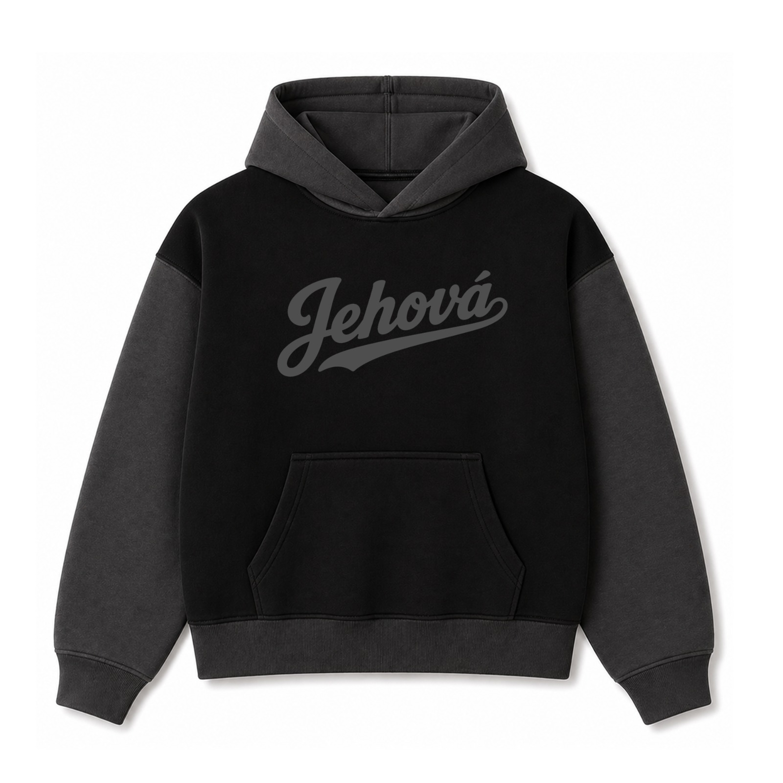 Polerón Hoddie Boxyfit Bicolor - Jehová 1