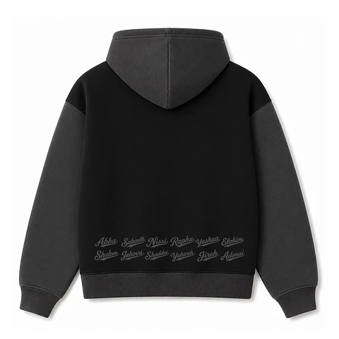Polerón Hoddie Boxyfit Bicolor - Shalom