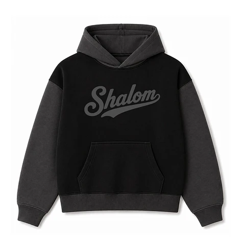 Polerón Hoddie Boxyfit Bicolor - Shalom