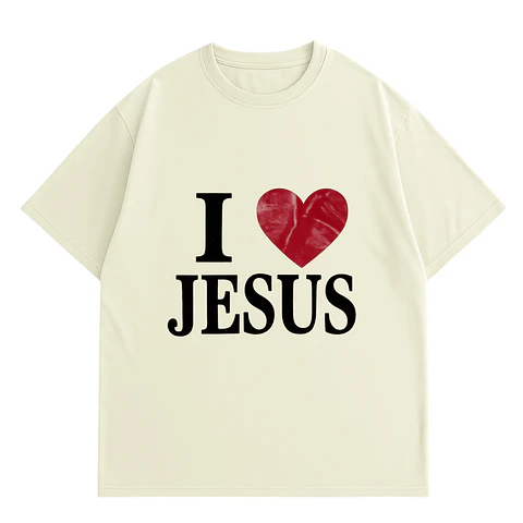 Polera Oversize - I love Jesus