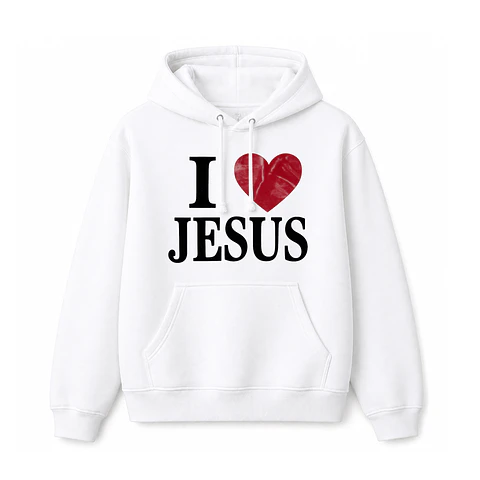 Polerón Hoddie Regular - I love Jesus