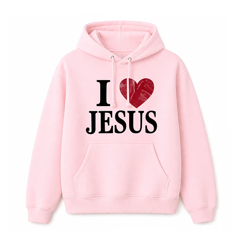 Polerón Hoddie Regular - I love Jesus