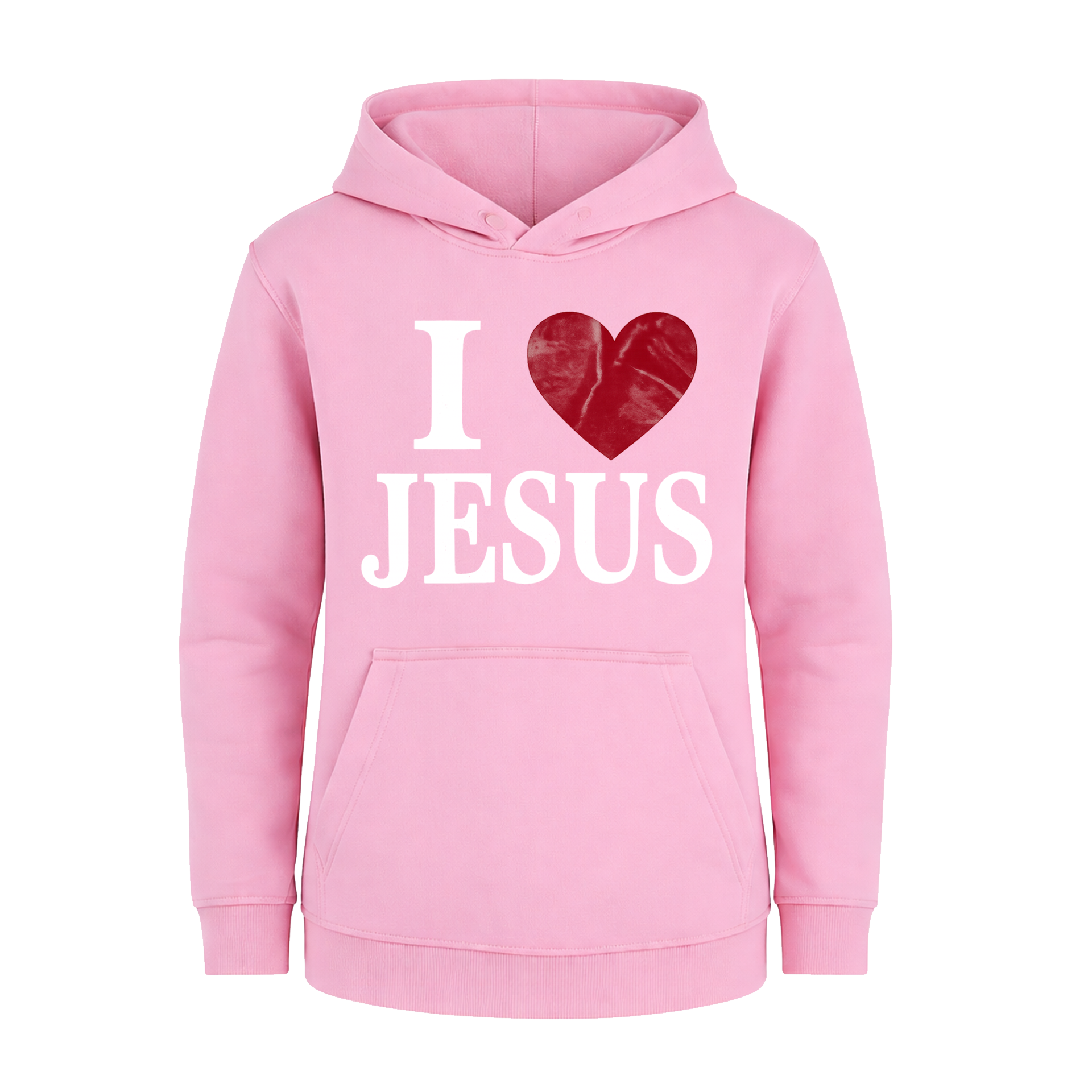 Polerón Hoddie Regular Kids - I love Jesus 1