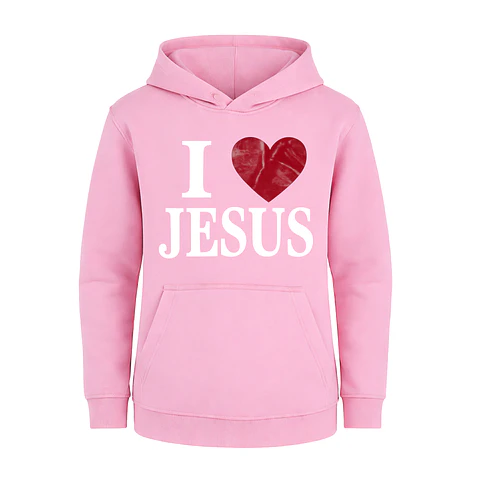 Polerón Hoddie Regular Kids - I love Jesus