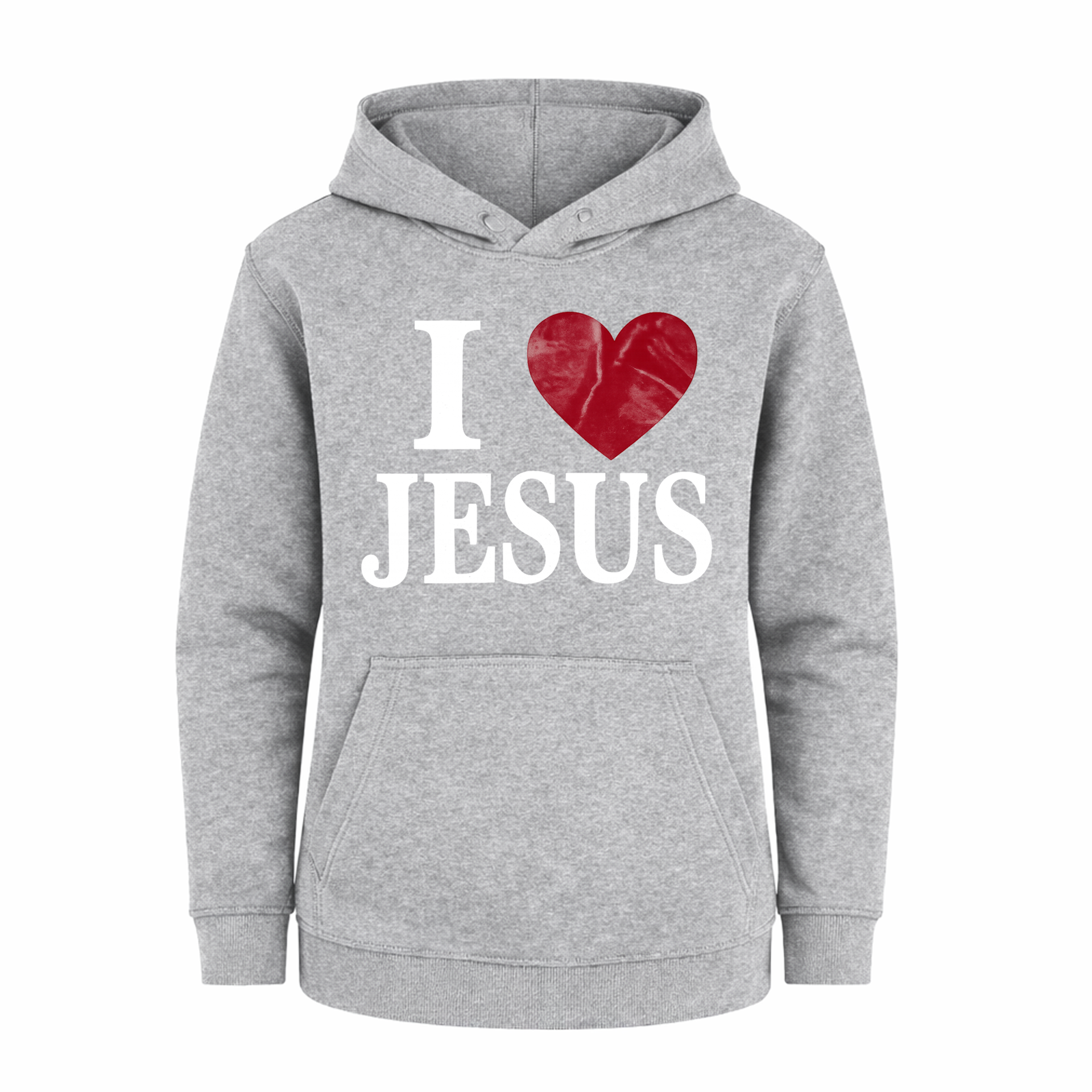 Polerón Hoddie Regular Kids - I love Jesus 1