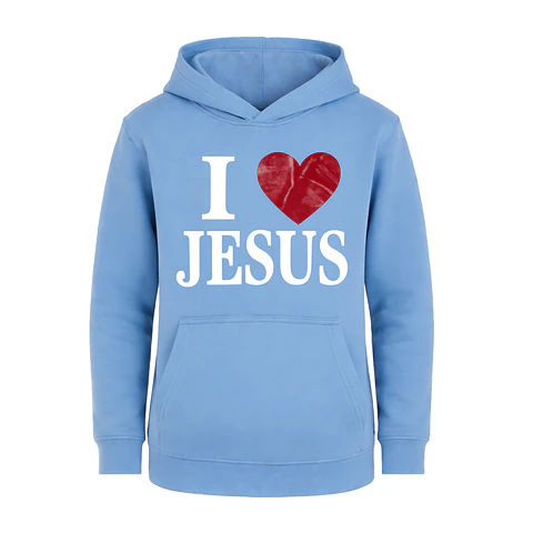 Polerón Hoddie Regular Kids - I love Jesus