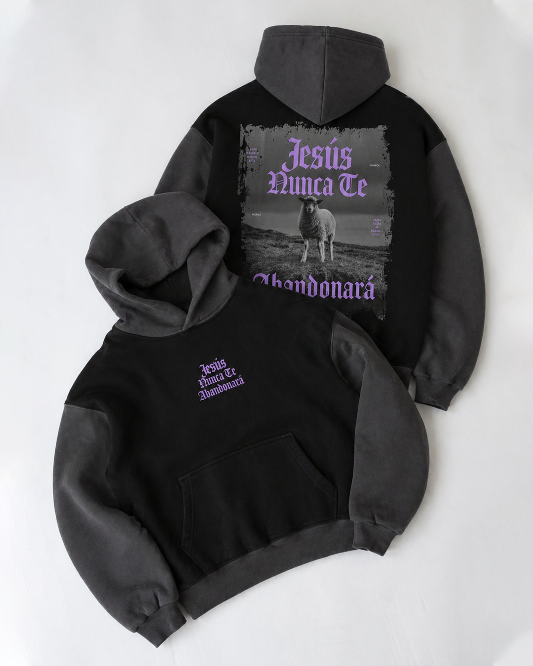 Polerón Hoddie Boxyfit - Jesús nunca te abandonará 3