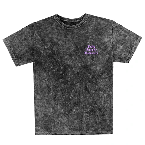 Polera Regular Acid Wash - Jesús nunca te abandonará