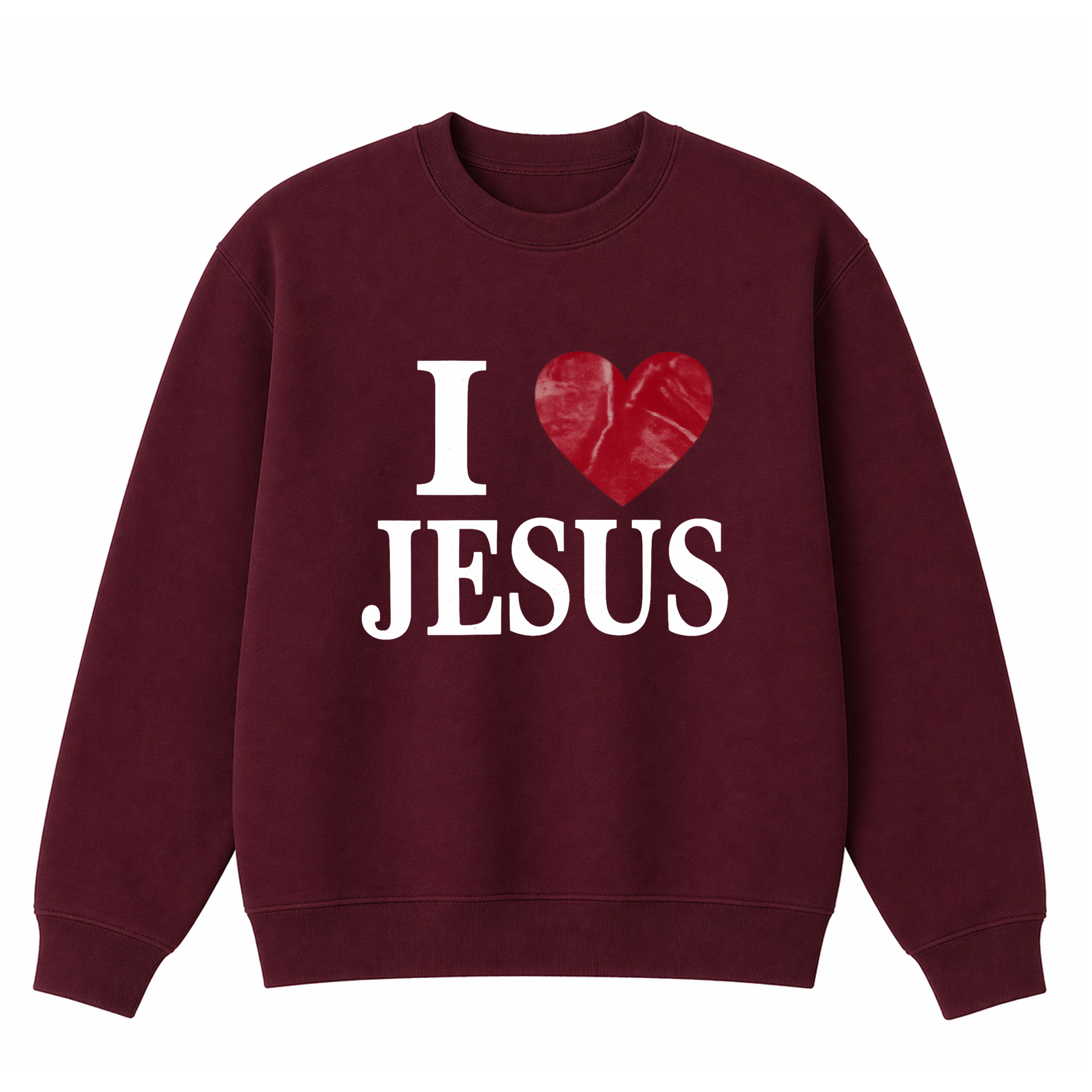 Polerón Crewneck Regular - I love Jesus 3