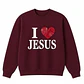 Polerón Crewneck Regular - I love Jesus - Miniatura 3
