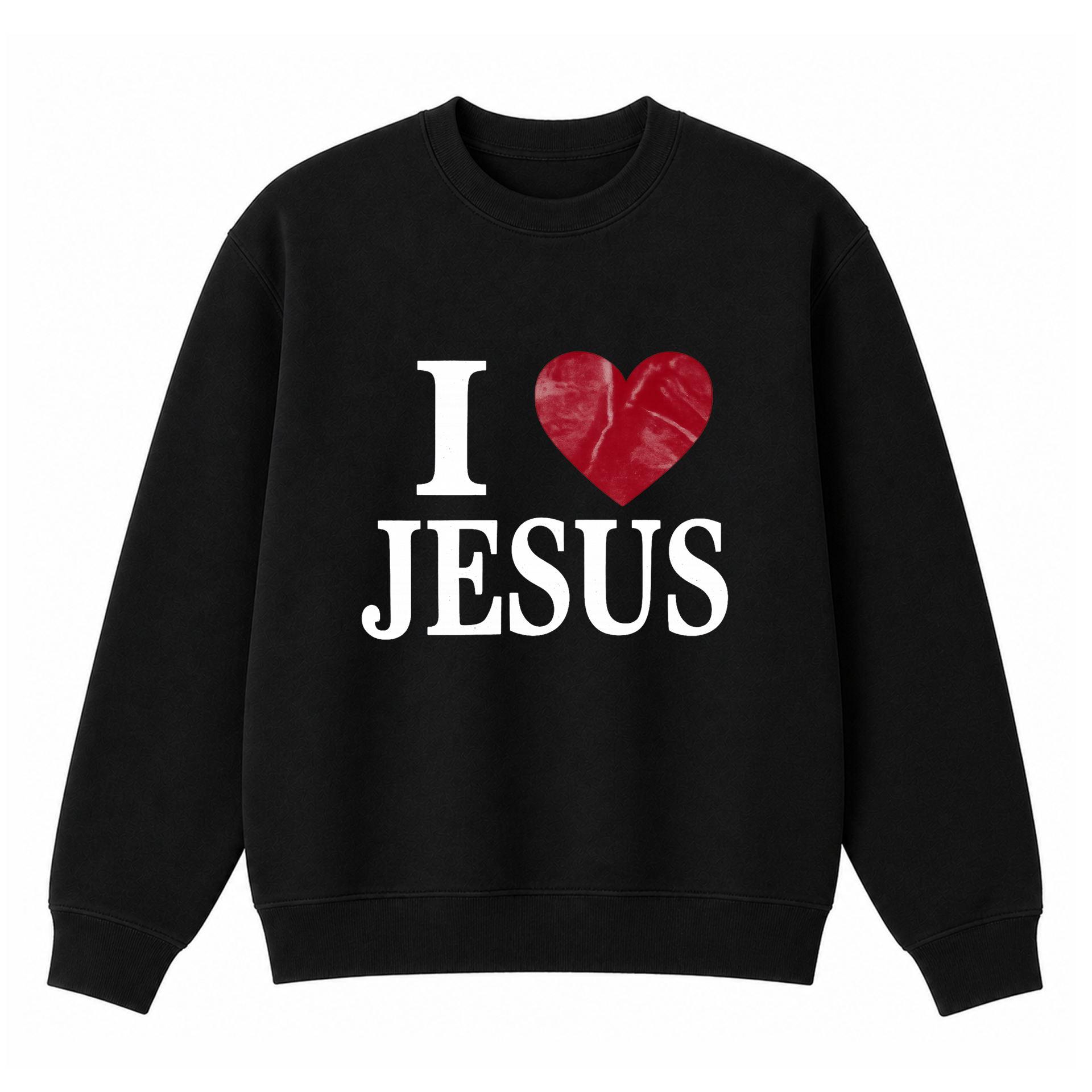 Polerón Crewneck Regular - I love Jesus 1