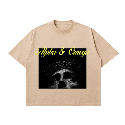 Polera BoxyFit - Alpha & Omega