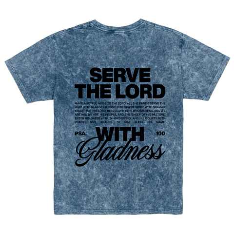 Polera Regular Acid Wash - Serve the Lord