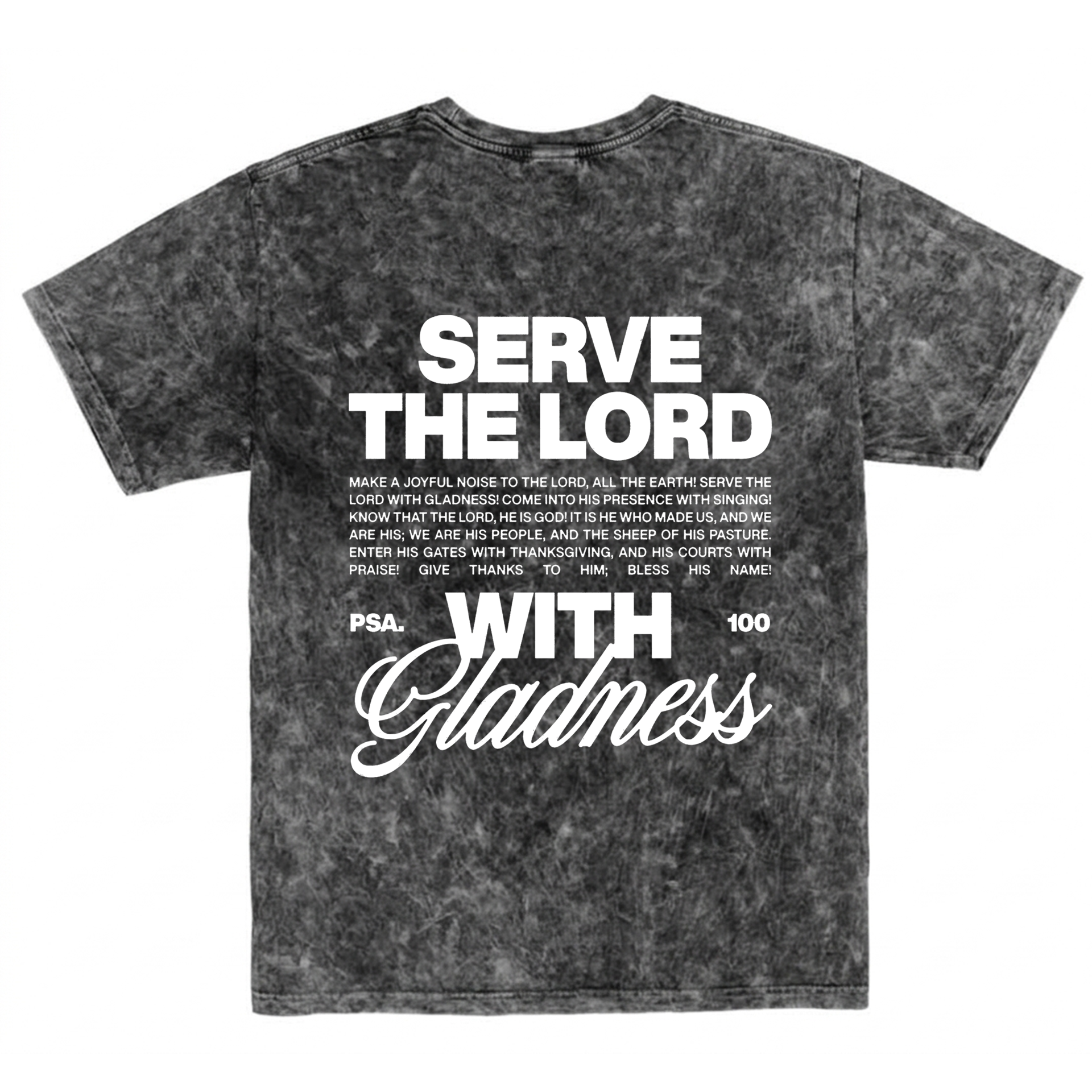 Polera Regular Acid Wash - Serve the Lord 2
