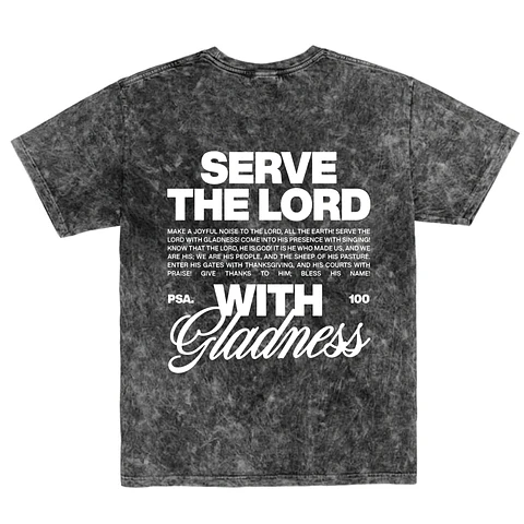Polera Regular Acid Wash - Serve the Lord