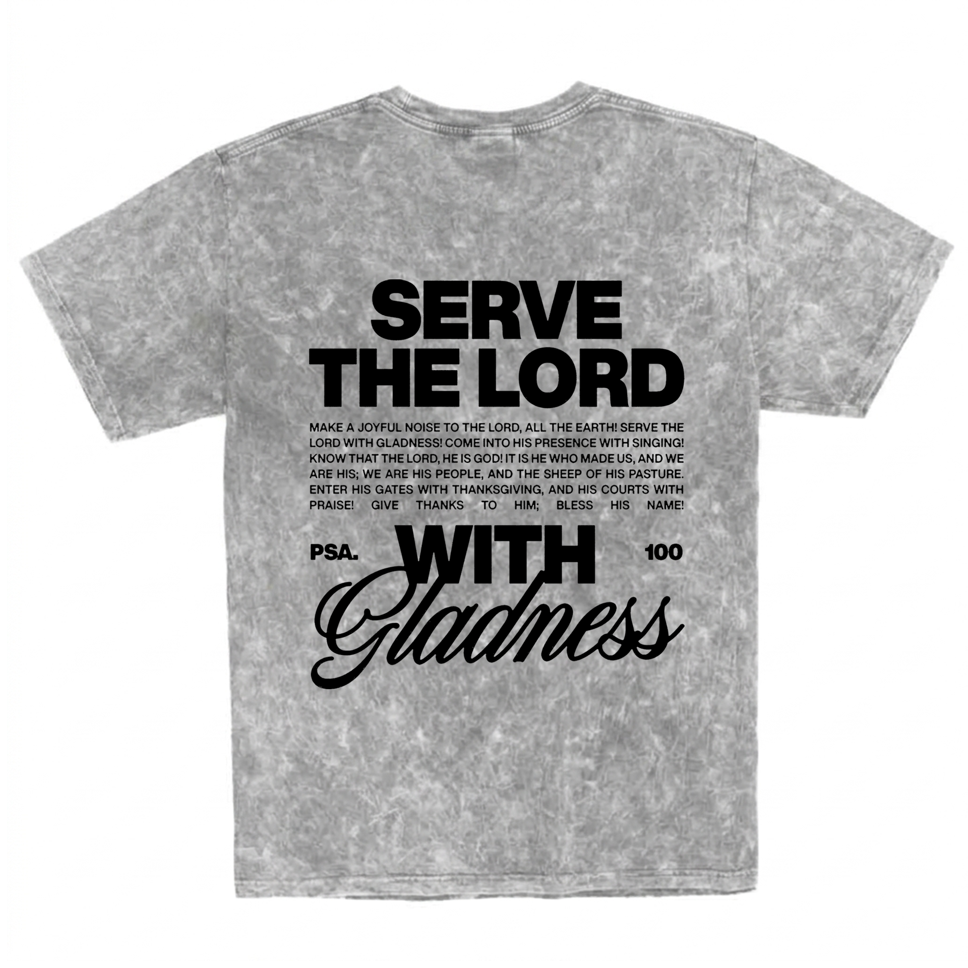 Polera Regular Acid Wash - Serve the Lord 2